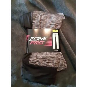 Zone Pro Black Patterned Leggings